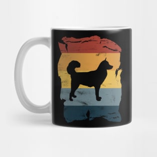 Malamute Distressed Vintage Retro Silhouette Mug